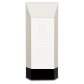 Clear Crystal Self-Standing Rectangle on Black Base | Crystal Award